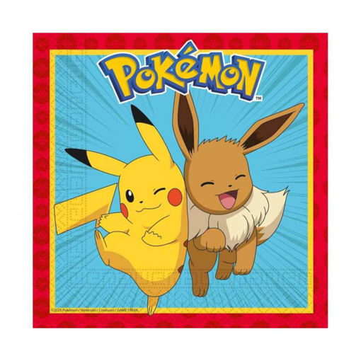 Picture of POKEMON PAPER NAPKINS, 33X33 CM - 20 PACK